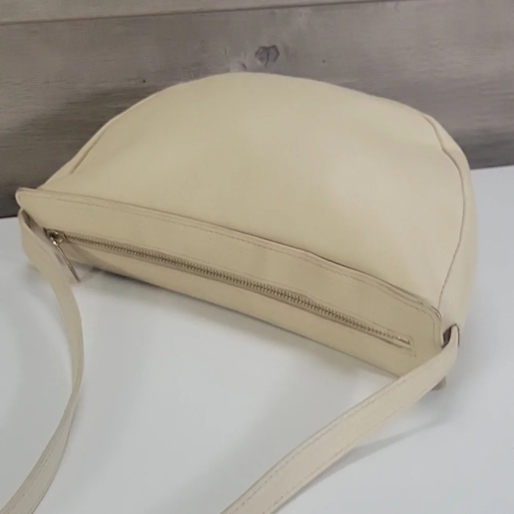 Mansur Gavriel Beige Leather Crossbody Shoulder Bag